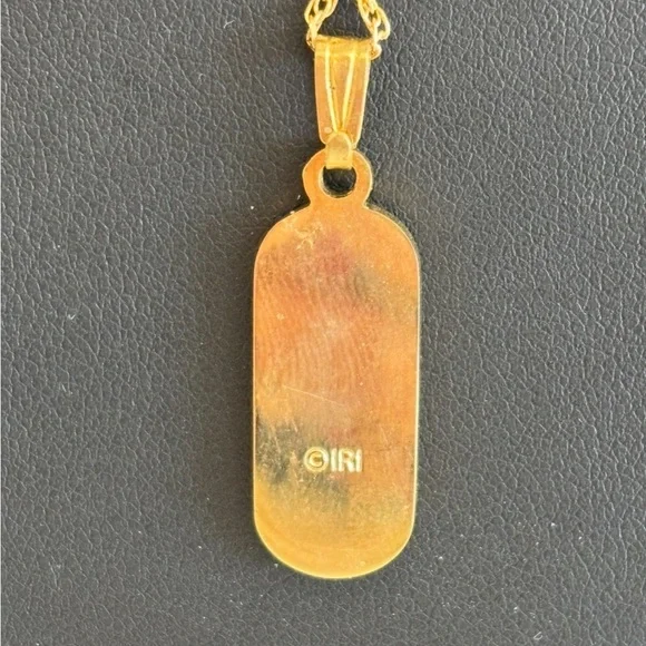 LDS Mormon Enamel Young Woman Torch Pendant Charm Necklace 14k GF Chain - Picture 3 of 10